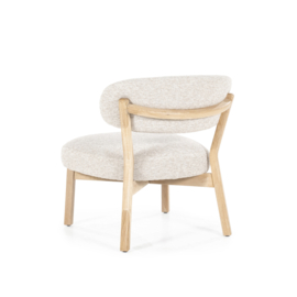 Fauteuil Mikky naturel - taupe Moon