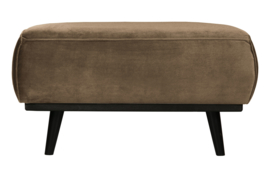 Hocker Statement fluweel taupe 80x55cm