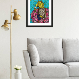 Art print "Leopard" incl. lijst