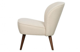 Fauteuil Sara bouclé creme