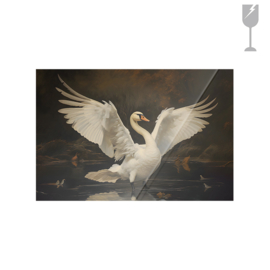 Glasprint "Swan Lake"