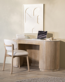 Eetkamerstoel Mikky naturel - beige Moon
