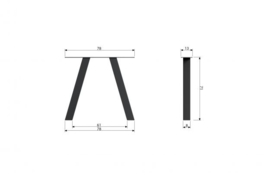 Tablo set v. 2 Outdoor A-poot metaal
