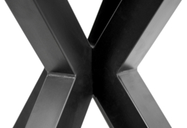 Onderstel Oakland - 3D-Model - 70x70 cm - gepoedercoat zwart ijzer