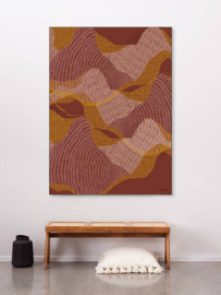 Wandkleed "La Ondas "