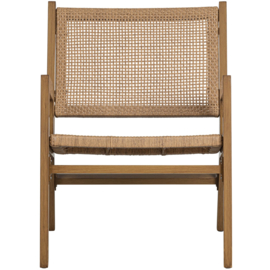 Tuin fauteuil Pem met armleuning - Naturel