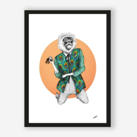 Art print "Monkey" incl. lijst