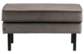 Hocker Rodeo  op poten velvet taupe