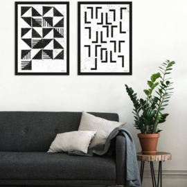 Art print "Triangle" incl. lijst