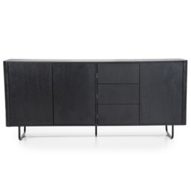 Dressoir James 180cm - zwart-  B-keuze