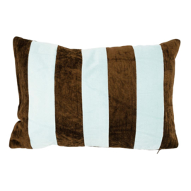 Kussen Stripey 40x60 cm - light blue / brown -