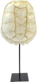 Schildpad deco Katana staand wit