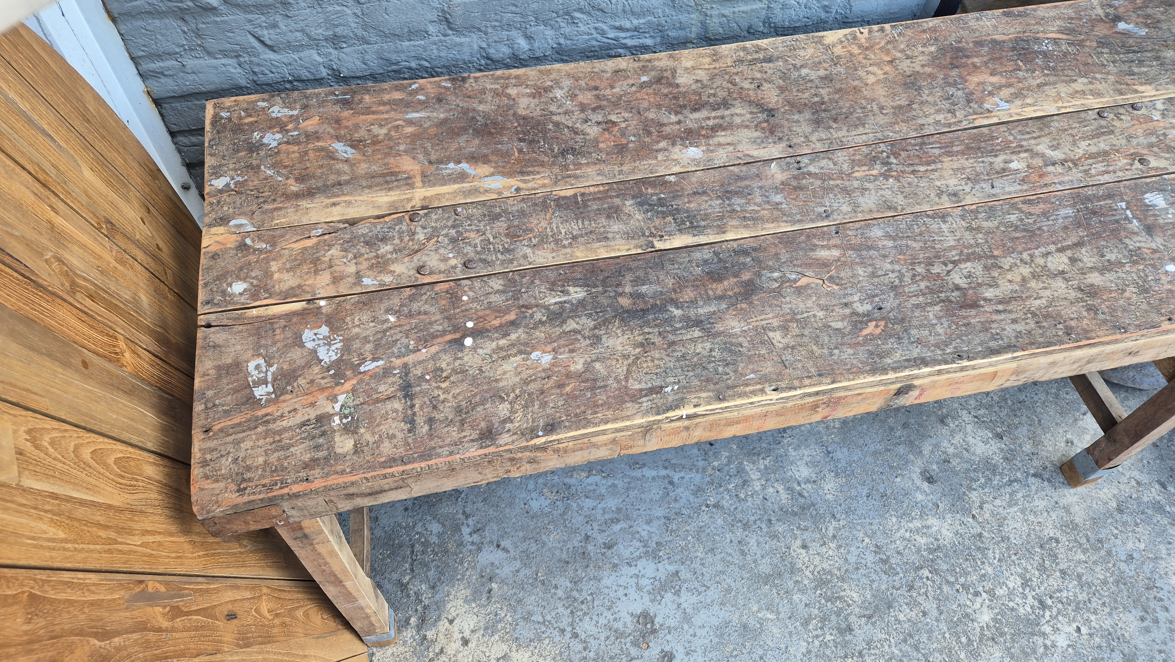Oude markttafel 170cm