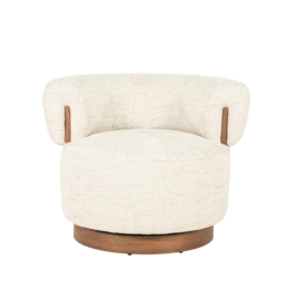 Fauteuil Nila bruin - beige Vanu