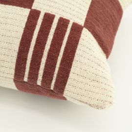 Kussen Twist - burgundy
