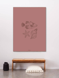 Wandkleed "Tres Pisces "