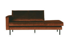 Daybed Rodeo left velvet roest