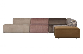 Caleidoscoop 1,5-zits rug rechts structure velvet pearl