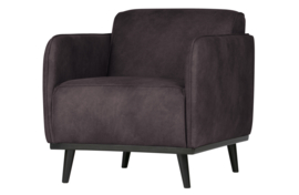 Fauteuil Statement met arml.  eco leer grijs