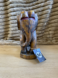 Olifant  oud hout 23x14x31 cm