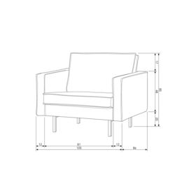 Fauteuil Rodeo Boucle Naturel