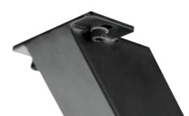 Onderstel Oakland - 3D-Model - 100x80 cm - gepoedercoat zwart ijzer