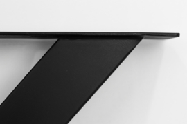 Tafelpoten - X-model - 80x72 cm - gepoedercoat zwart metaal - set van 2