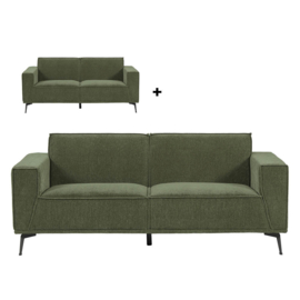 Bank leeds 3 + 2,5-seater - city 355 bottle green