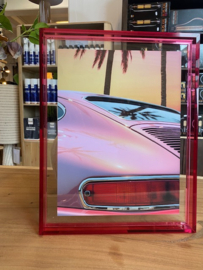 Miami Vice art print Lijst acryl roze