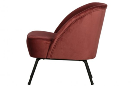 Fauteuil Vogue fluweel chestnut