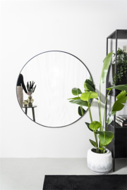 Spiegel Immense rond goud  Ø 120 cm