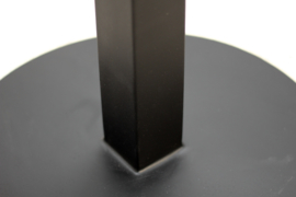 Onderstel Pillar - rond - gepoedercoat zwart - metaal