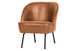 Fauteuil Vogue cognac leder