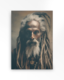 Wandkleed "Wise Man "