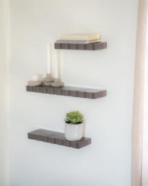 Wall shelf Prinz - dark taupe