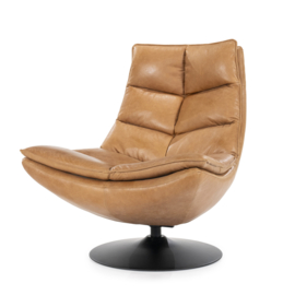 Fauteuil Sven - cognac boho leder