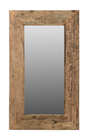 Spiegel oud teak hout 105x4x204 cm
