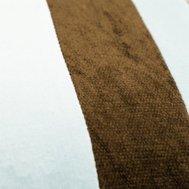 Kussen Stripey 45x45 cm - light blue / brown -