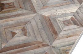 Salontafel Rhombic 120x60 cm hout/metaal