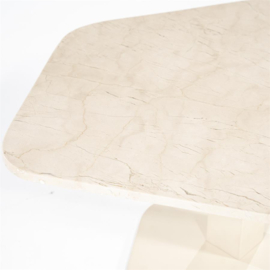 Salontafel Lorenzo - 76x34 marmer wit