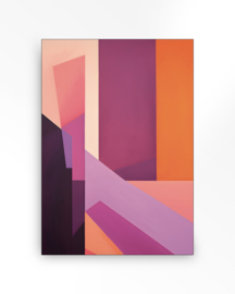 Wandkleed "Folded lines "