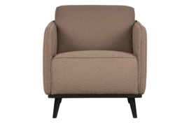 Fauteuil Statement met arml. Bouclé Nougat