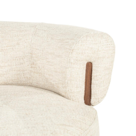 Fauteuil Nila bruin - beige Vanu