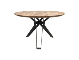 Kruispoot design 3D X voor ronde tafel vanaf 110 cm