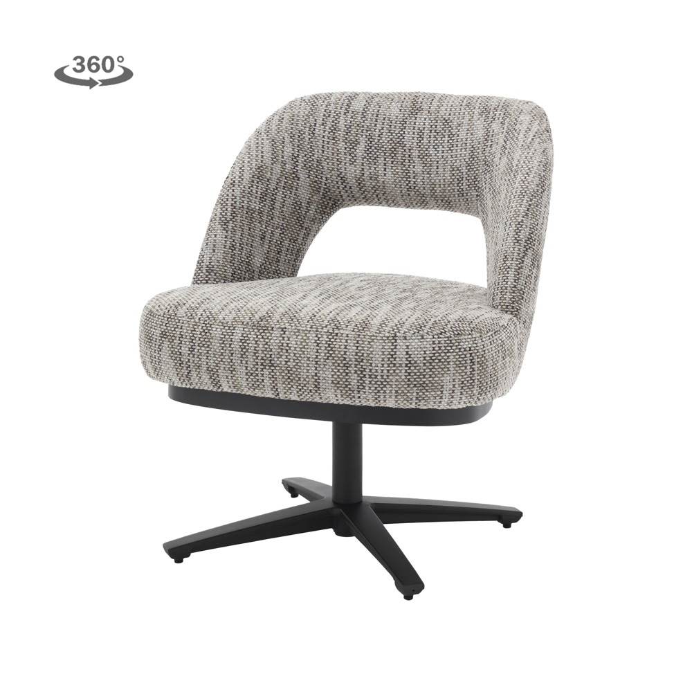 Fauteuil Caldes - Wit/Grijs