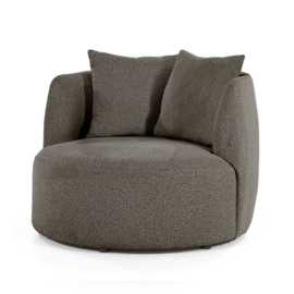 Fauteuil Louis met kussen - bruin Spark