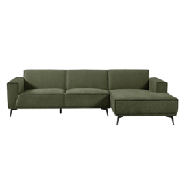 Bank Leeds 2,5 zitter AL+ Chaise Lounge rechts- City 355 bottle green