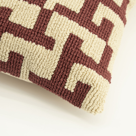 Kussen Ziggy - burgundy