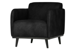 Fauteuil Statement suedine zwart