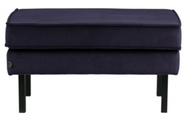 Hocker Rodeo velvet  donkerblauw